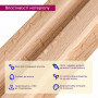 Рейка декоративная PS 2900х117х20мм Бук SW-00002145- SW-00002145