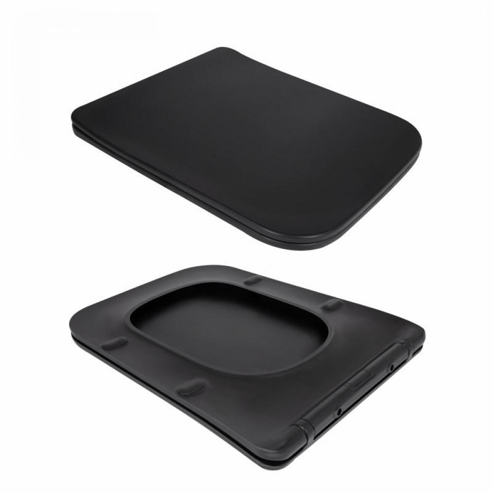 Унітаз підвісний Qtap Gemini Ultra Quiet 485×340×350 мм, Matt Black, з сидінням Slim Duroplast / Soft-close / Quick Release QTGEM28BLM50505 SD00056629