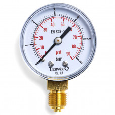 355212 манометр Tervix Pro Line 63 0-6 бар 1/4" рад.