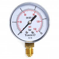 355213 манометр Tervix Pro Line 63 0-10 бар 1/4" рад.