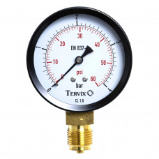 355311 манометр Tervix Pro Line 80 0-4 бар 1/2" рад.