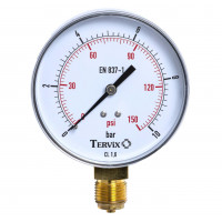 355313 манометр Tervix Pro Line 80 0-10 барів 1/2" радий.