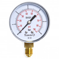 355412 манометр Tervix Pro Line 100 0-6 бар 1/2" рад.