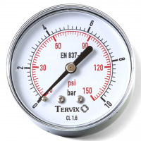 355613 манометр Tervix Pro Line 63 0-10 барів 1/4" акс.