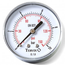 355613 манометр Tervix Pro Line 63 0-10 барів 1/4" акс.