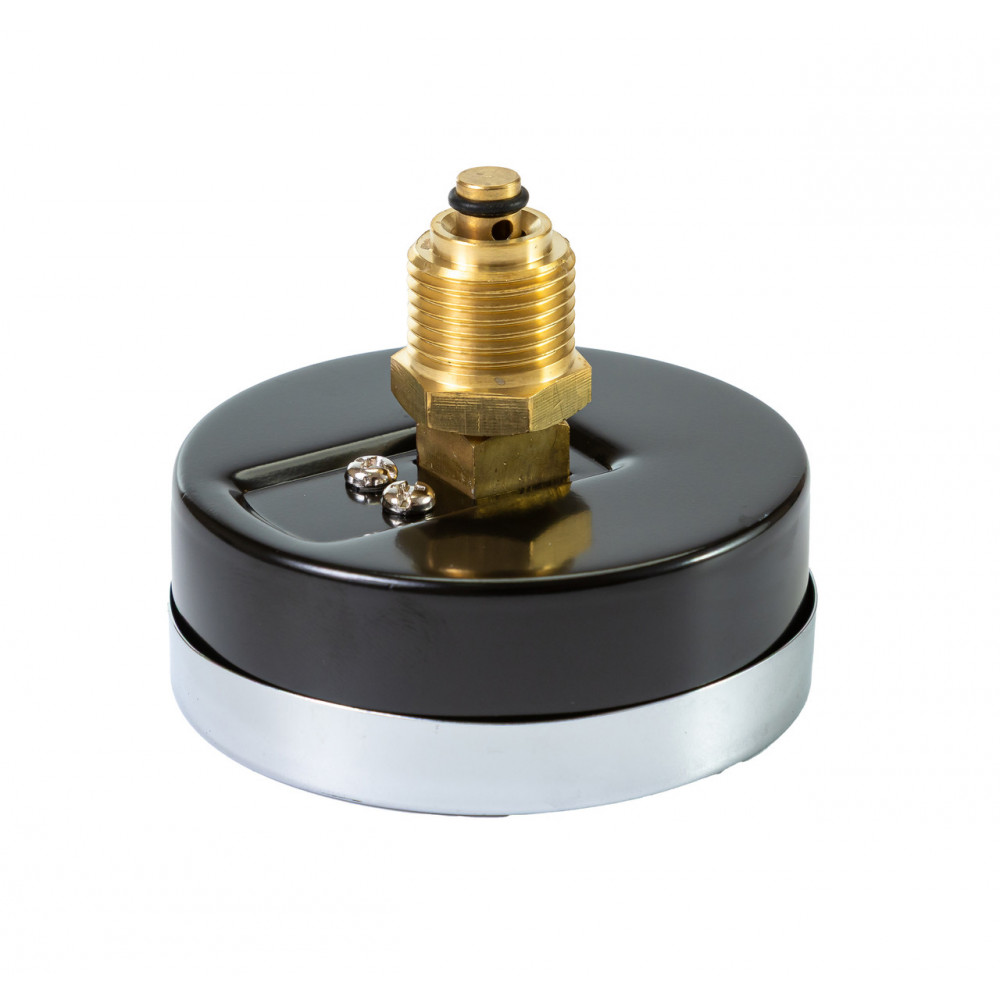 357816 термоманометр Tervix Pro Line 80/0-4 бар, 0-120 С аксіальний, з монтажним клапаном 1/2" 357816