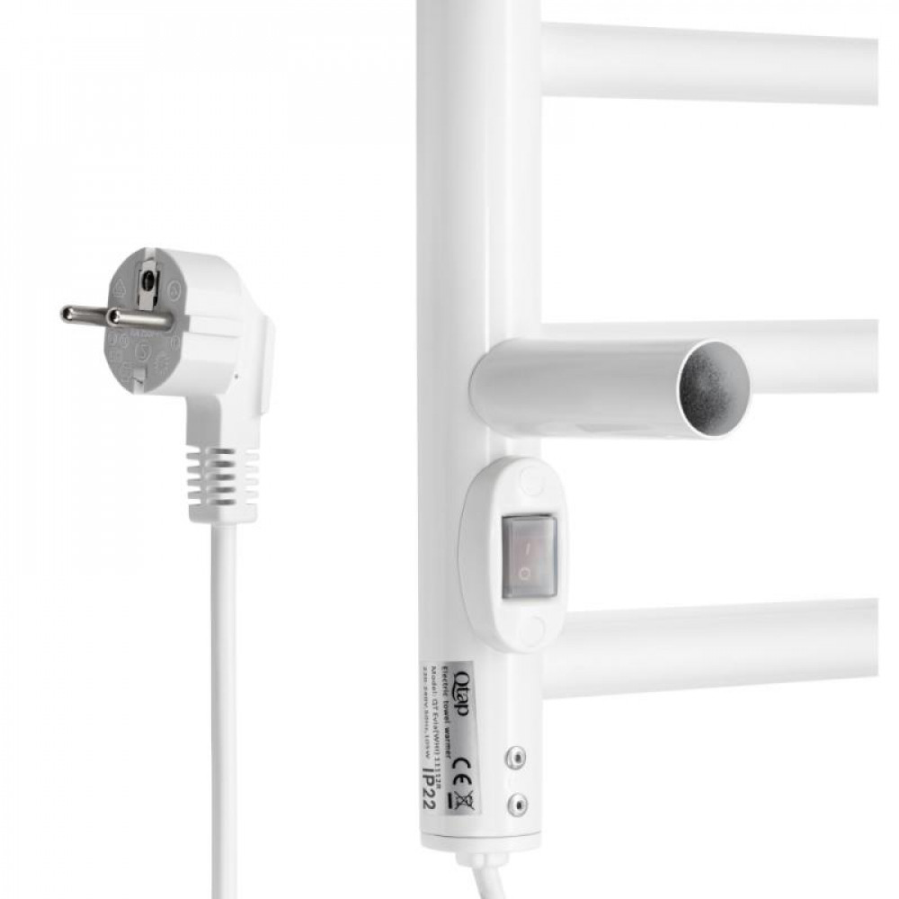 Сушарка рушників електрична Qtap Evia (WHI) 11112R SD00041461