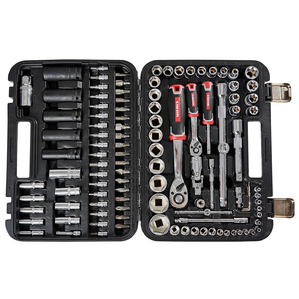 Набір головок торцевих 1/4″ та 1/2″ 111 предметів Vitals Master Impact + Superlock 000186169