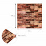179-3 Панель стеновая 3D 700х770х3мм Коричневый (кирпич) SW-00001771 SW-00001771