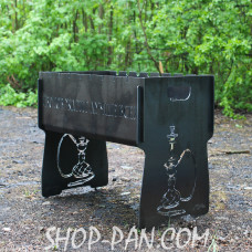 Мангал розбірний з індивідуальним гравіюванням - на подарунок