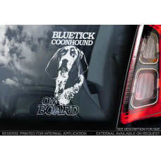 Коропово-блакитний кунхаунд (Bluetick Coonhound) стикер