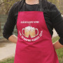 Фартух бордовий (саржа) з вашим принтом - НАЙЛІПШОМУ КУМУ 2425822863