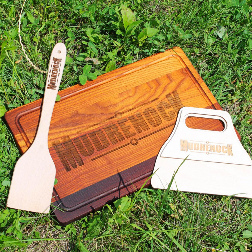 Кухонная доска-винтажная прямоугольная с гравировкой - ваш логотип 2425829407