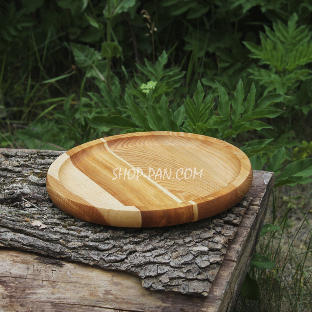 Кухонна дошка для подачі страв 30 см, кругла, двостороння 2425829465