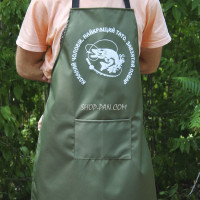 Фартух оливковий (рейнар) з вашим принтом - Завзятий повар