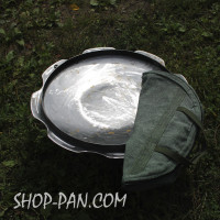 Сковорода з бортом Ромашка 40 см зі справжнього диска борони