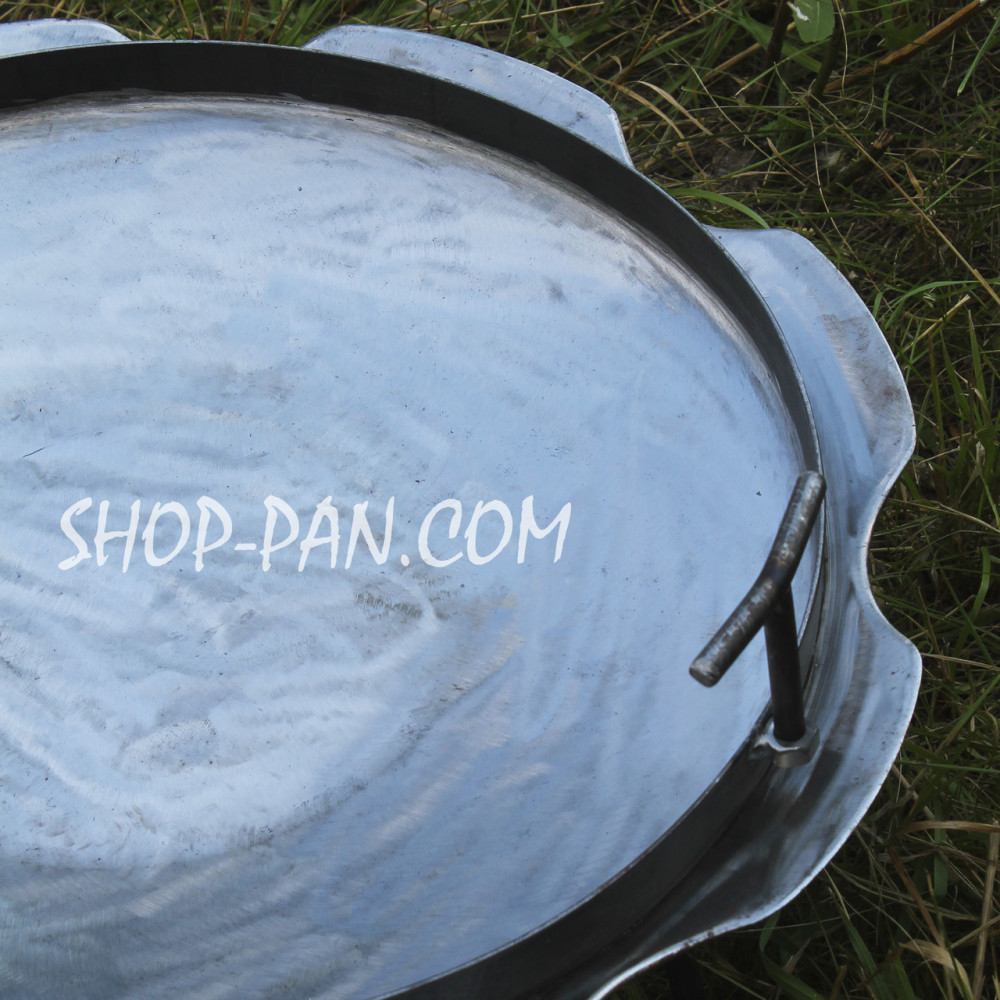 Сковорода з бортом Ромашка 40 см зі справжнього диска борони 2425824627