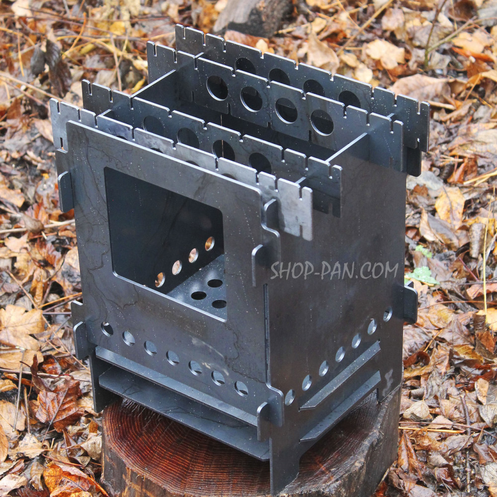 Разборная походная печь - Щепочница 3 мм средняя 2425824737