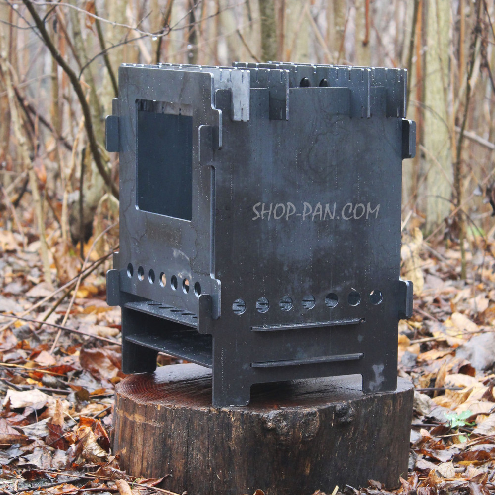 Разборная походная печь - Щепочница 3 мм средняя 2425824737