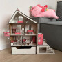 Кукольный домик для LOL с подвижным лифтом, ящиком террасой и мебелью 2487500119