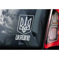 Стикер Ukraine Герб України тризуб