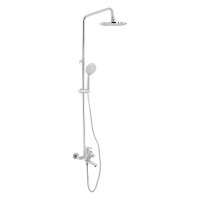 Душова система універсальна Lidz Latwa 1031 на три споживача (з виливом)  (k35) Chrome LDLAT1031CRM48993