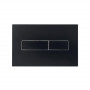 Клавіша змиву Qtap Standard 152x236x28 мм, Matt Black, лінійна QTSTD164BLM49473 SD00055597