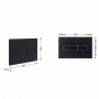 Клавіша змиву Qtap Standard 152x236x28 мм, Matt Black, лінійна QTSTD164BLM49473 SD00055597