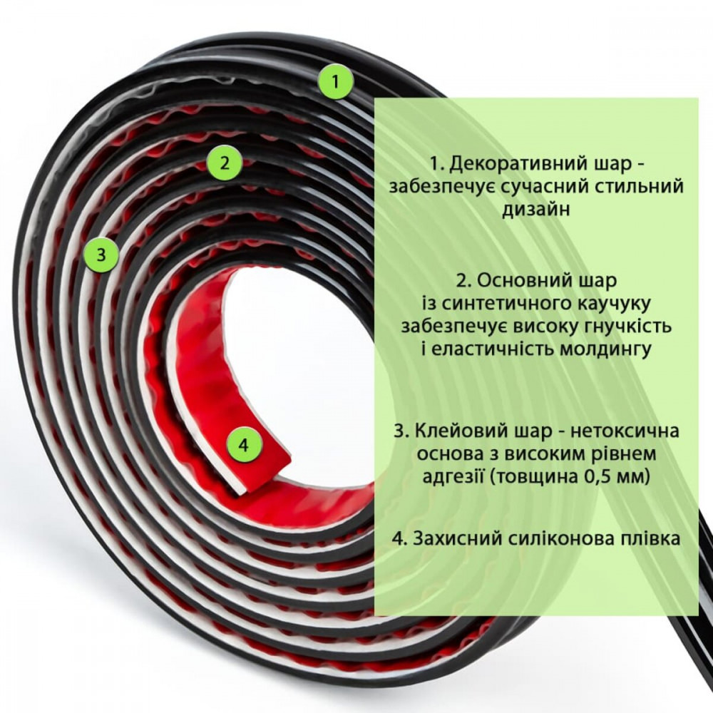 Молдинг 5000х30х9,5 мм Чёрный SW-00002676 SW-00002676
