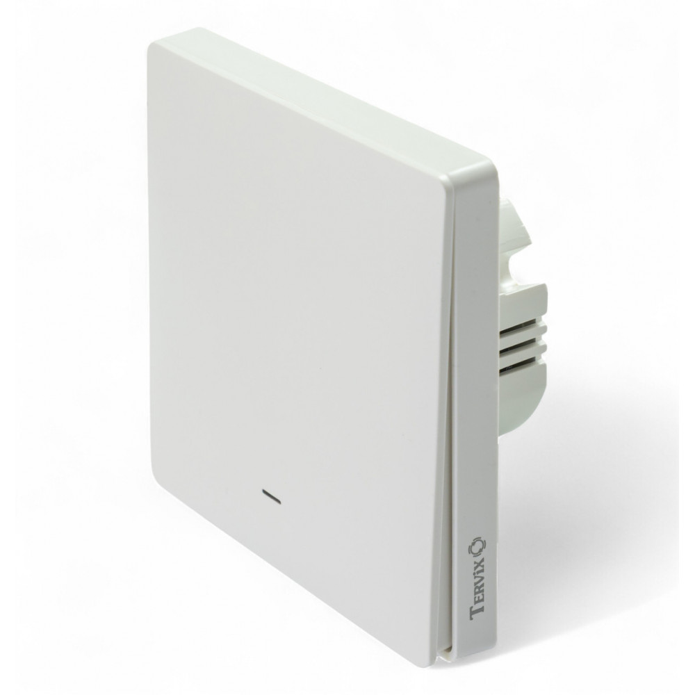 432111 Умный клавишный выключатель Tervix Pro Line ZigBee Push Switch (1 клавиша), без нуля 432111