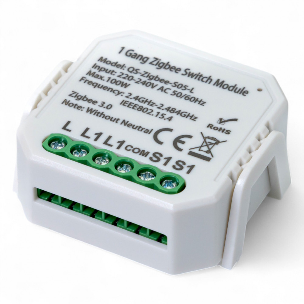 432141 Розумний вимикач Tervix Pro Line ZigBee Switch (1 клавіша), без нуля 432141