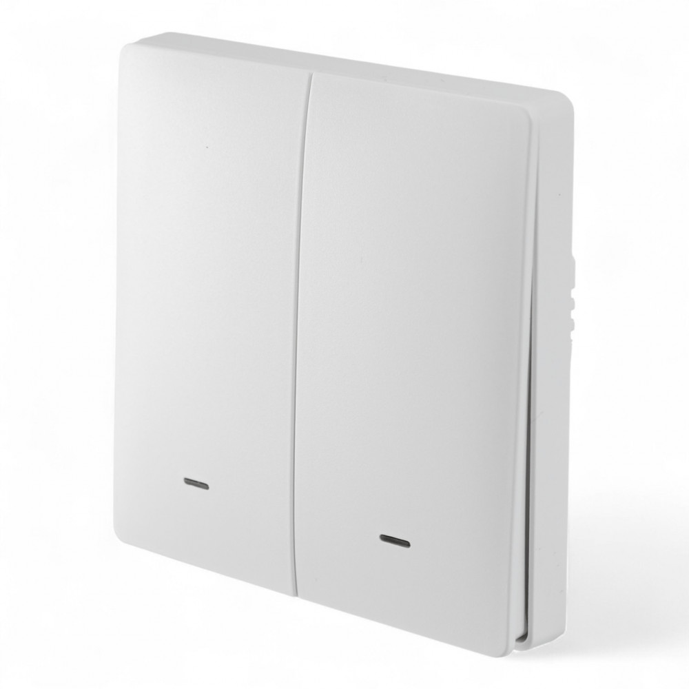 433021 Розумна клавішна кнопка-вимикач Tervix Pro Line ZigBee Push Button (2 клавіші), на батар. 433021