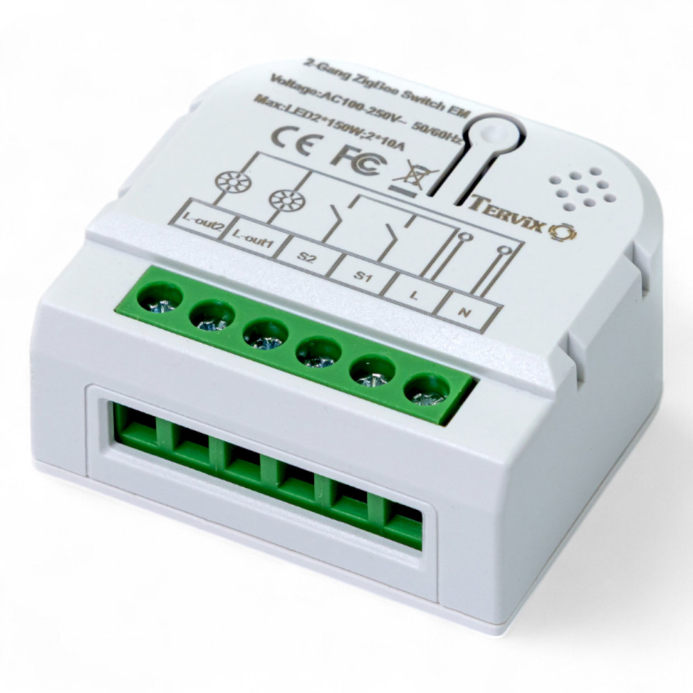 433121 Розумний вимикач Tervix Pro Line ZigBee Switch (2 клавіші) 433121