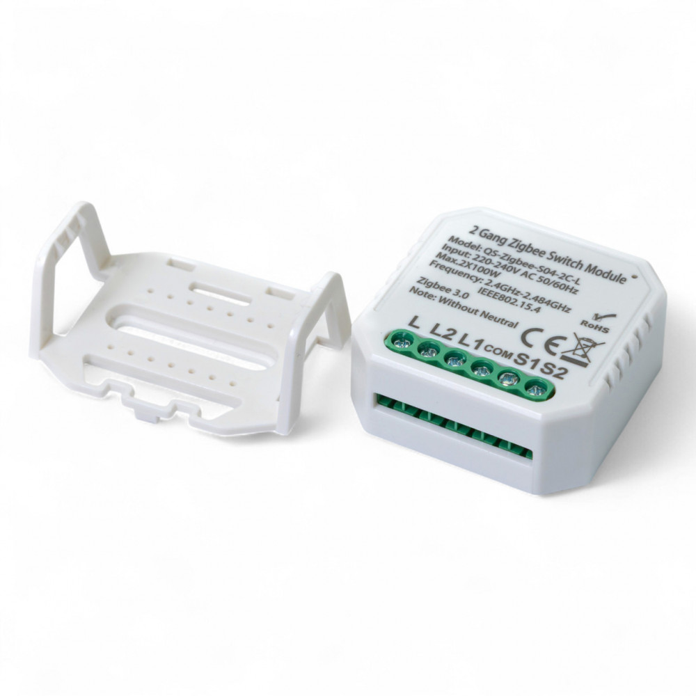 433141 Умный выключатель Tervix Pro Line ZigBee Switch (2 клавиши), без нуля 433141