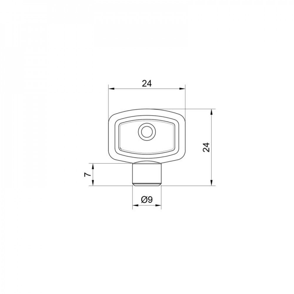 Ключ металевий Icma для крана Маєвського №718 SD00020636