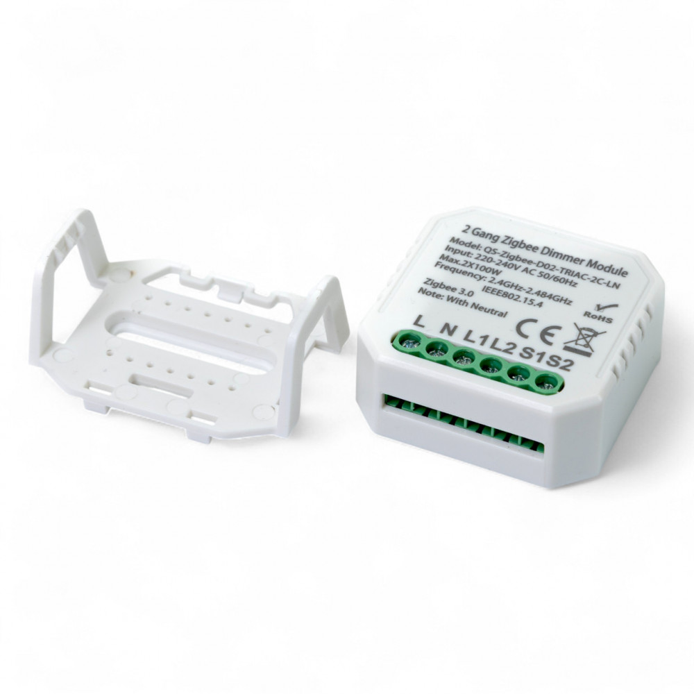 436121 Розумний вимикач - регулятор Tervix Pro Line ZigBee Dimmer (2 клавіші) 436121