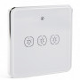 438031 Умная сенсорная кнопка-выключатель Tervix Pro Line ZigBee Touch Switch (3 клавиши) на батаре. 438031