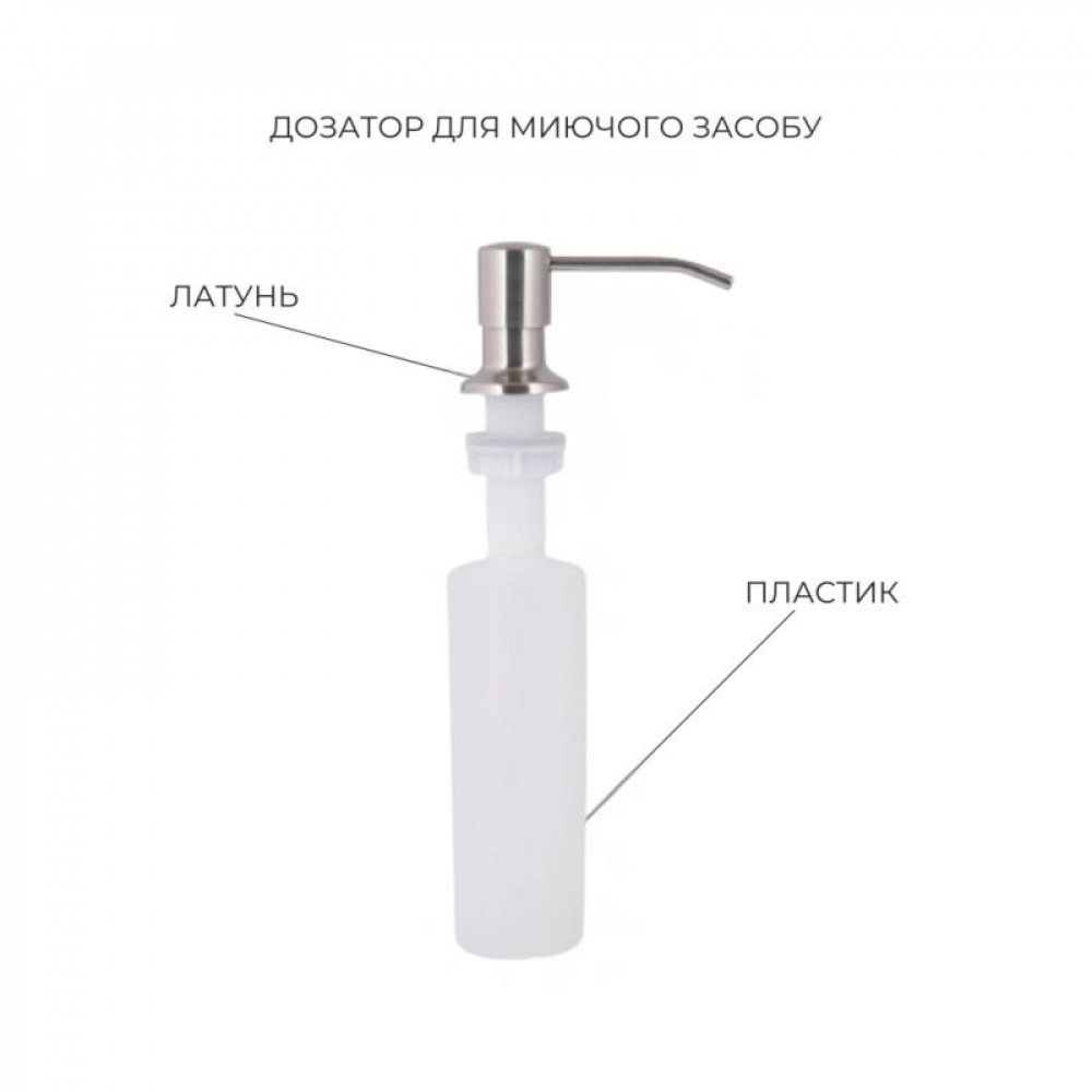 Акційний набір Lidz: мийка Handmade H4843 Brushed 3,0/1,0 мм + K01G Корзина для кухонной мойки SD00057079