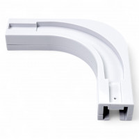 454128 Кутове з'єднання 90° для розумного карнизу для штор з ZigBee управлінням, Tervix Pro Line