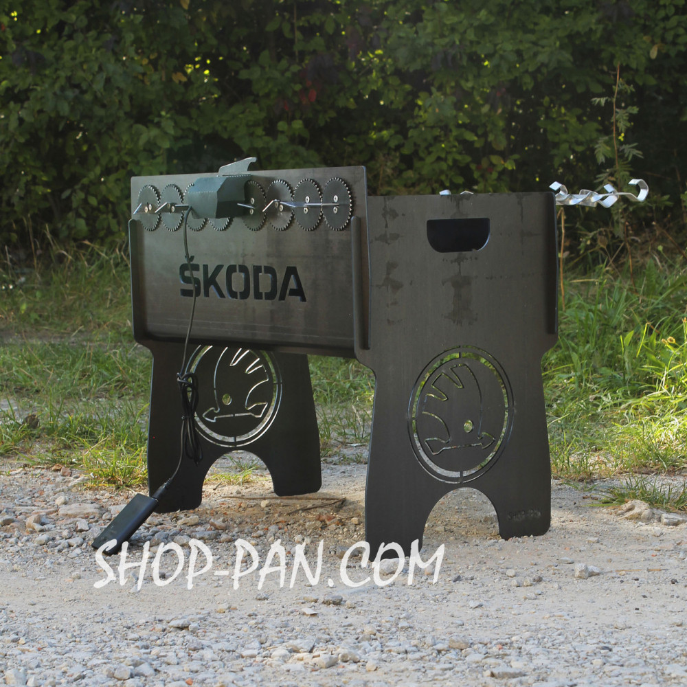 Мангал імний із вбудованою шашличницею та мотором на 12 шампурів SP00263