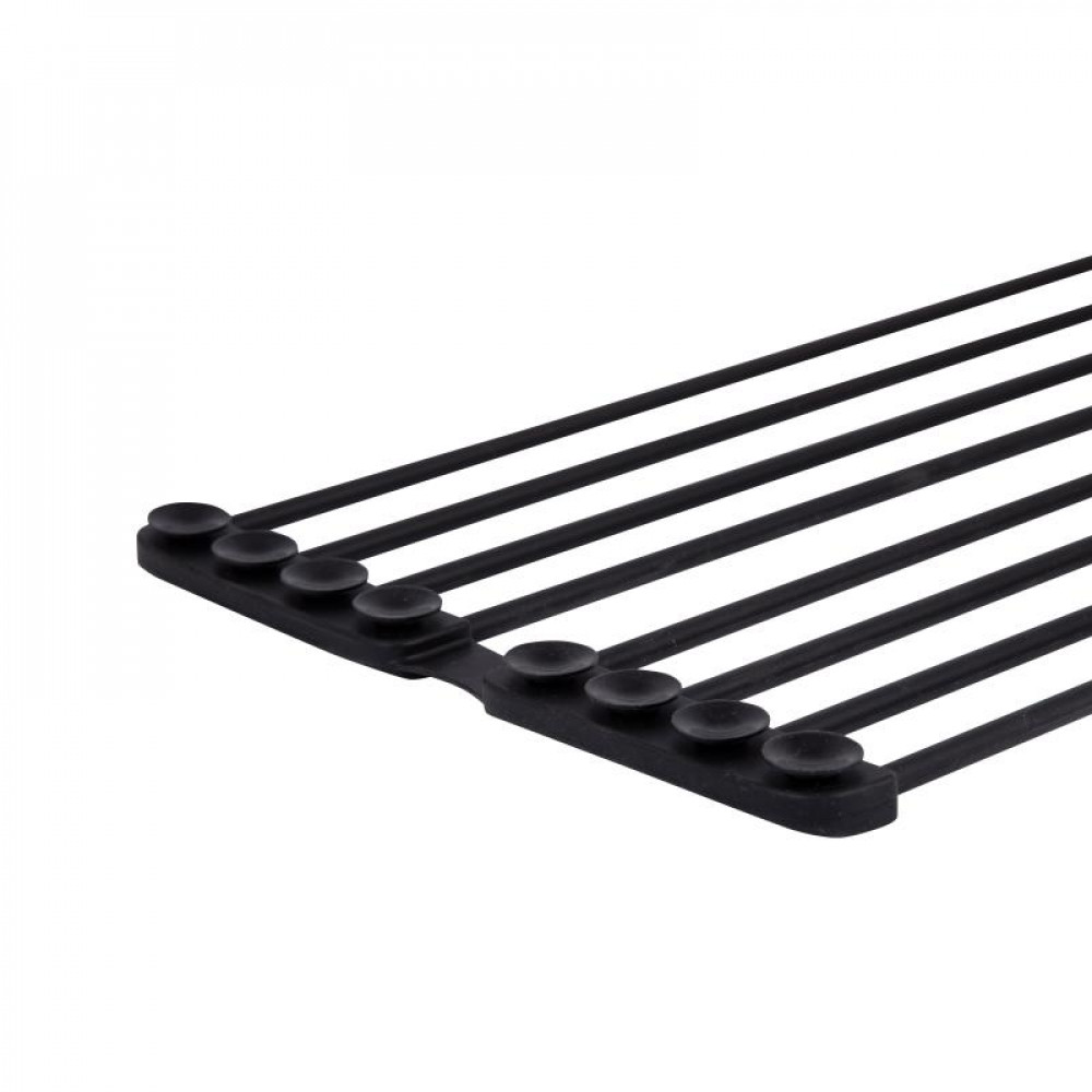 Сушарка на кухонну мийку з присоскою Lidz Acsis LA09 Black, кругла основа, для посуду 440х224 мм LDACSLA09BLM49777 SD00055901