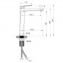 Змішувач для раковини високий Qtap Crow QTCRO269CRM48645 Chrome SD00054769