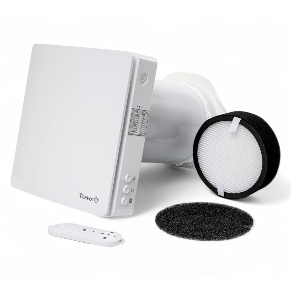 487421 Побутовий рекуператор повітря з датчиком СО2 Tervix Pro Line ECO Pair Plus WiFi 487421