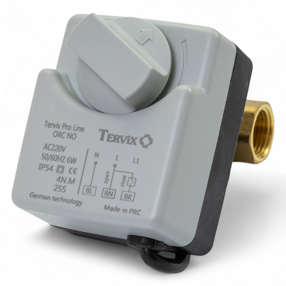 4912613 Система захисту від потопу для розумного будинку Tervix ZigBee Water Stop на 1 трубу 1" 4912613