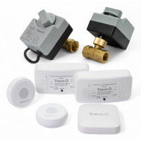 4922612 Система защиты от потопа для умного дома Tervix ZigBee Water Stop на 2 трубы 3/4"