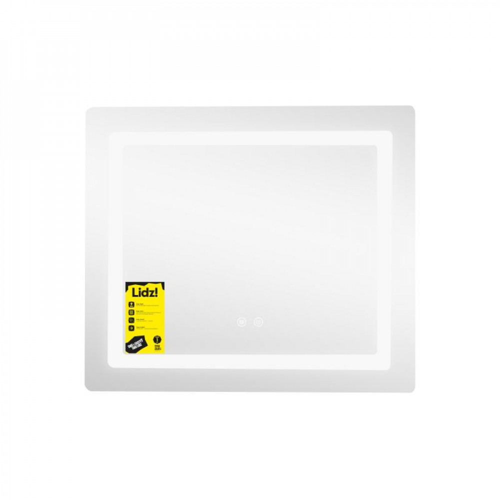 Дзеркало Lidz Kubis (KU2) 600х700 з LED-підсвічуванням Touch, з антизапотіванням, з димером, рег. яскравості LDKU60070049286 SD00055410