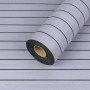 Покрытие виниловое самоклеющееся 3D Рейки в рулоне Белый Графит 600х2900х3мм (D) SW-00002900 SW-00002900