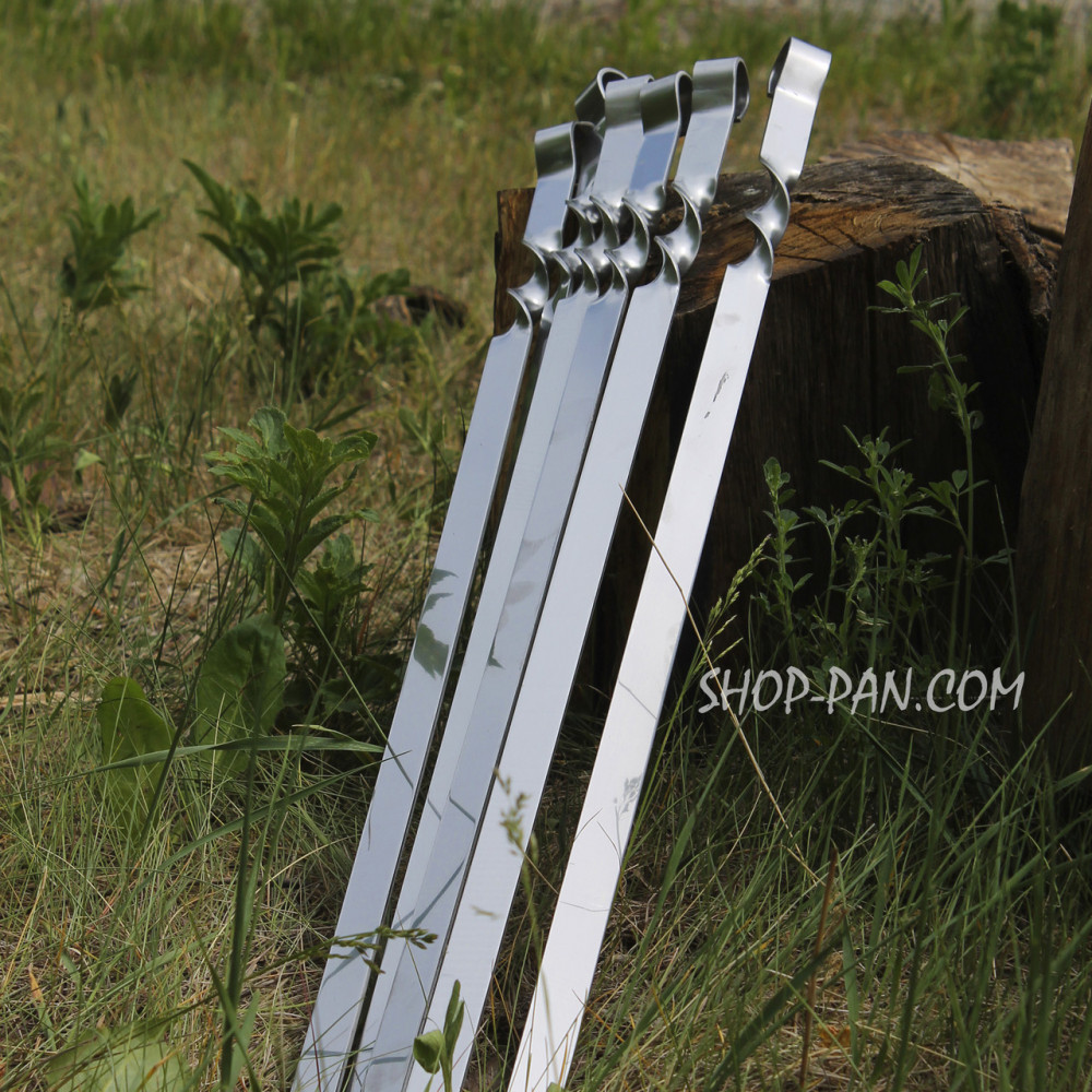 Шампури для Люля-кебаб із металевою ручкою з неіржавкої сталі 6 шт. 2425823628