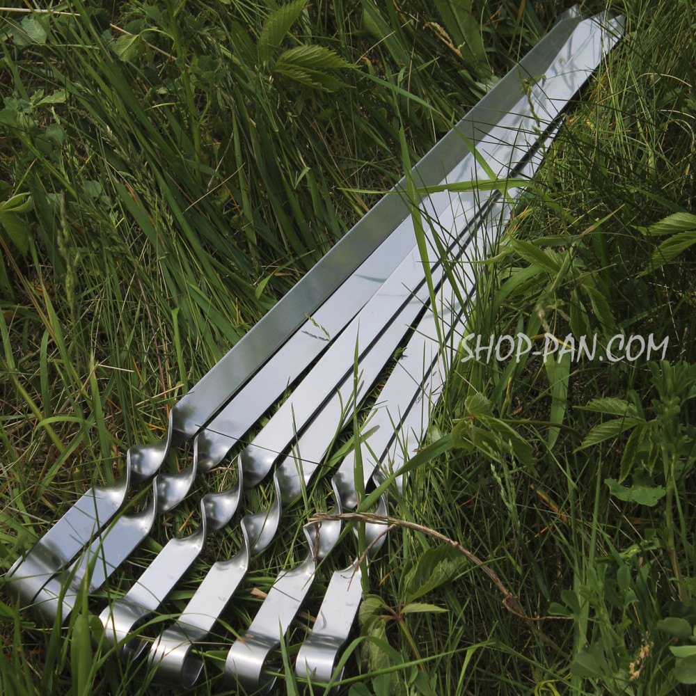 Шампури для Люля-кебаб із металевою ручкою з неіржавкої сталі 6 шт. 2425823628