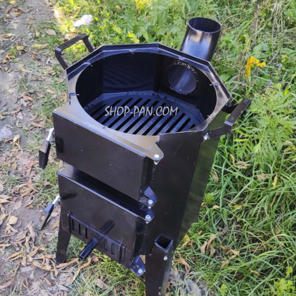 Піч-буржуйка SHOP-PAN 3 мм під казан на дровах 2425824695